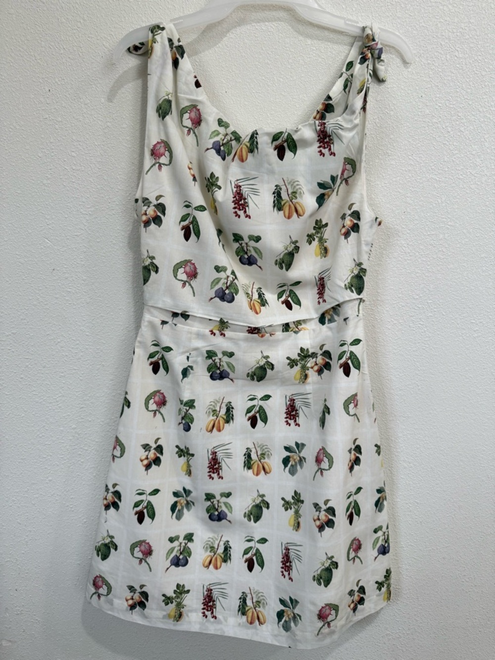 Petal & Pup One Shoulder Floral Mini Dress Cream NWT M Cottagecore Summer - Picture 9 of 14